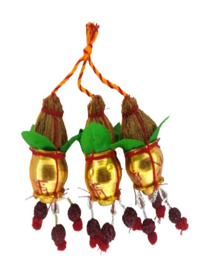 MAYAPURI Traditional Hanging Mangal Ghat for Decoration/Mangal Kalash/Mangol Ghat (Pack of 3) - Image 3
